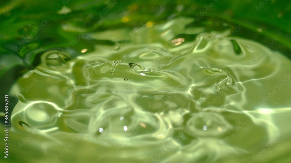 closeup green water closeup green water