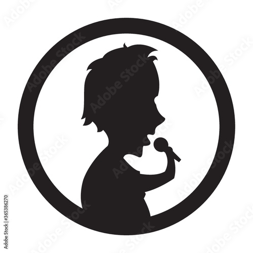 silhouette of man singing