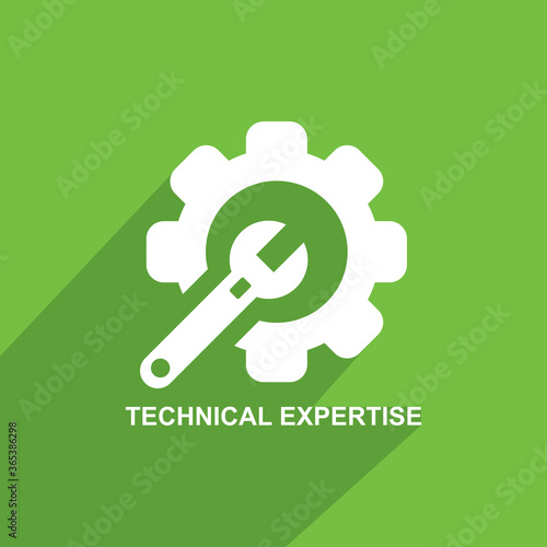 technical expertise icon, Business icon vector