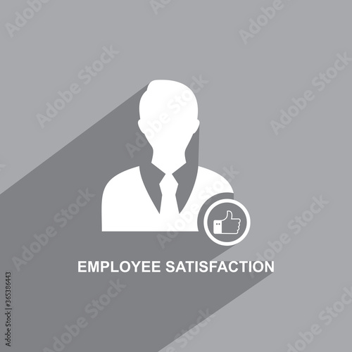 employee satisfaction icon, Business icon vector