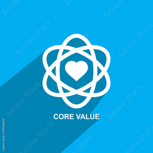 core value icon  Business icon vector