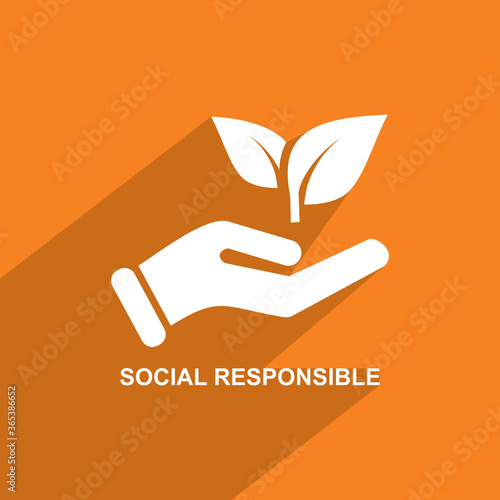social responsibility icon, Business icon vector