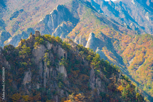 Seoraksan National Park in autumn colors
