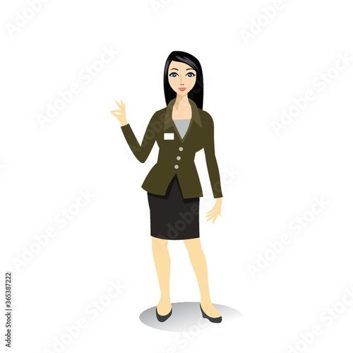 businesswoman explaining