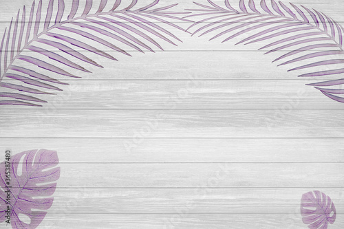 The leaf pattern on the  brick wall can be used as a background.