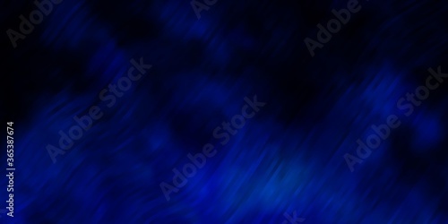 Dark BLUE vector pattern with lines. Brand new colorful illustration with bent lines. Smart design for your promotions.