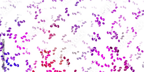 Light multicolor vector texture with memphis shapes.