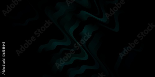 Dark Green vector texture with circular arc. Gradient illustration in simple style with bows. Template for cellphones.