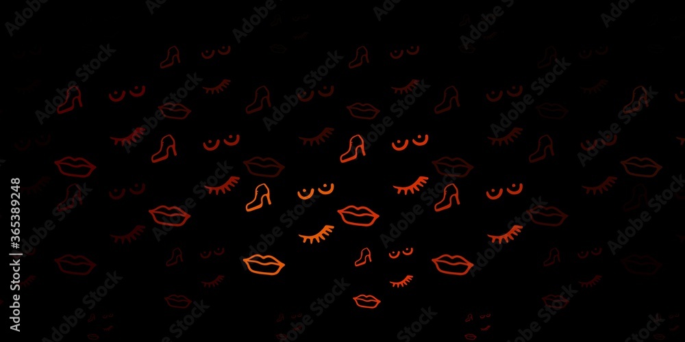 Dark Pink vector backdrop with woman's power symbols. Dark Pink vector backdrop with woman's power symbols.