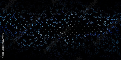 Dark blue vector texture with memphis shapes.