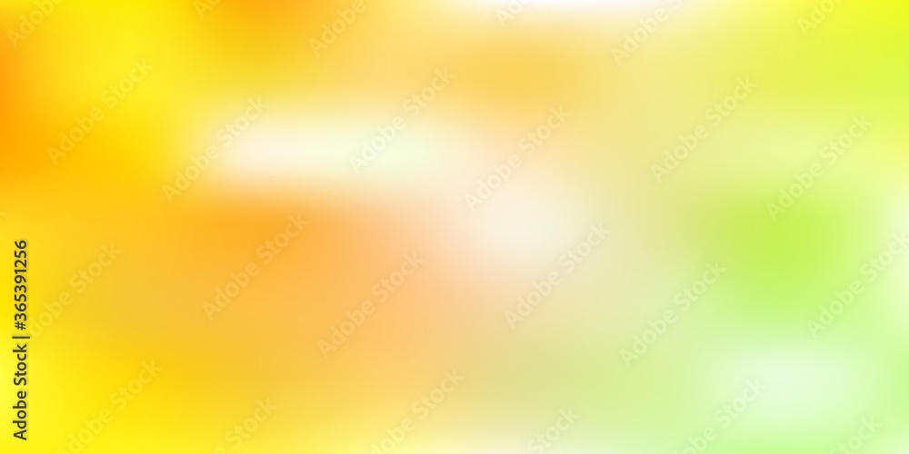 Light green, yellow vector blurred pattern.