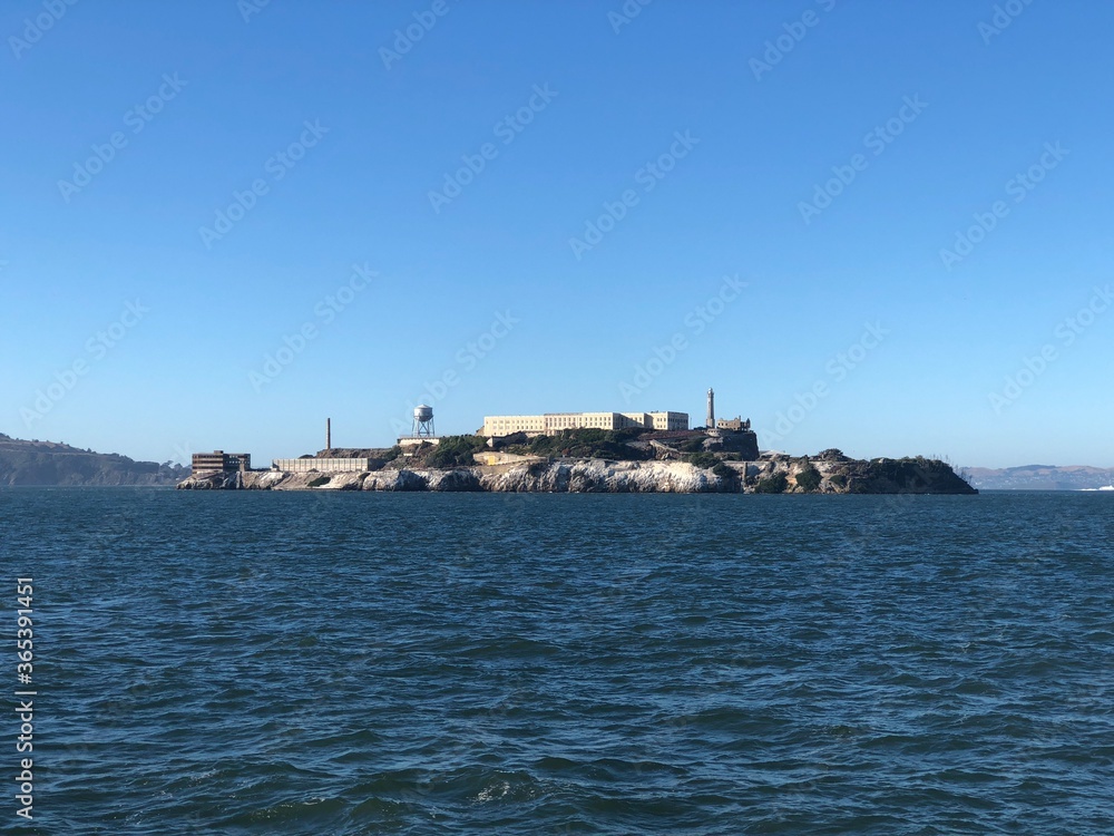 Federal prison on Alcatraz Island in San Francisco.