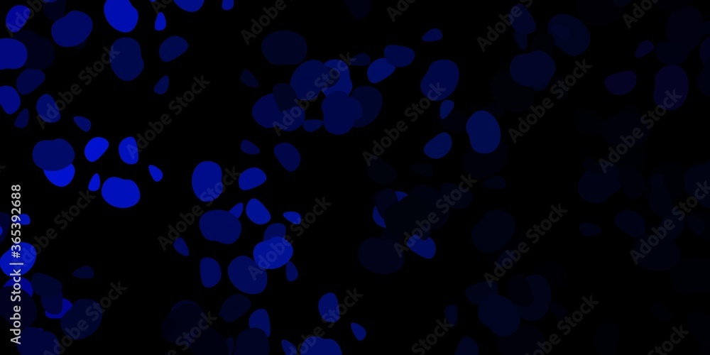Dark blue vector template with abstract forms. Dark blue vector template with abstract forms.