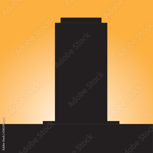 silhouette of building