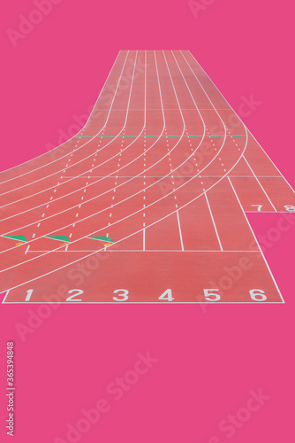 グラフィック素材　陸上トラック