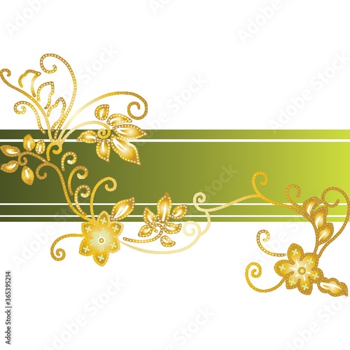 floral background with copyspace