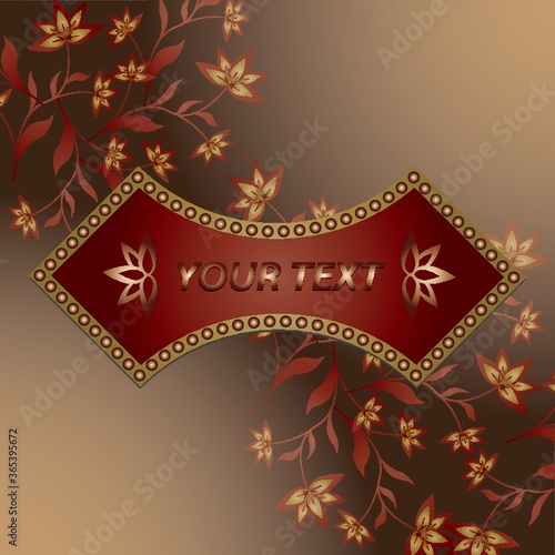 floral background with copyspace
