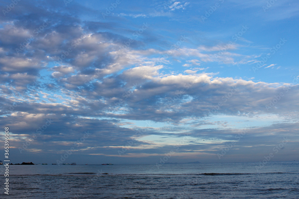 Dramatic cloudscape at dawn, Tioman Island