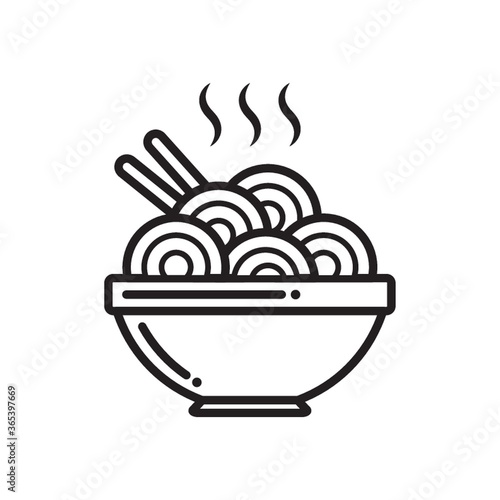 steamy bowl of hot noodles