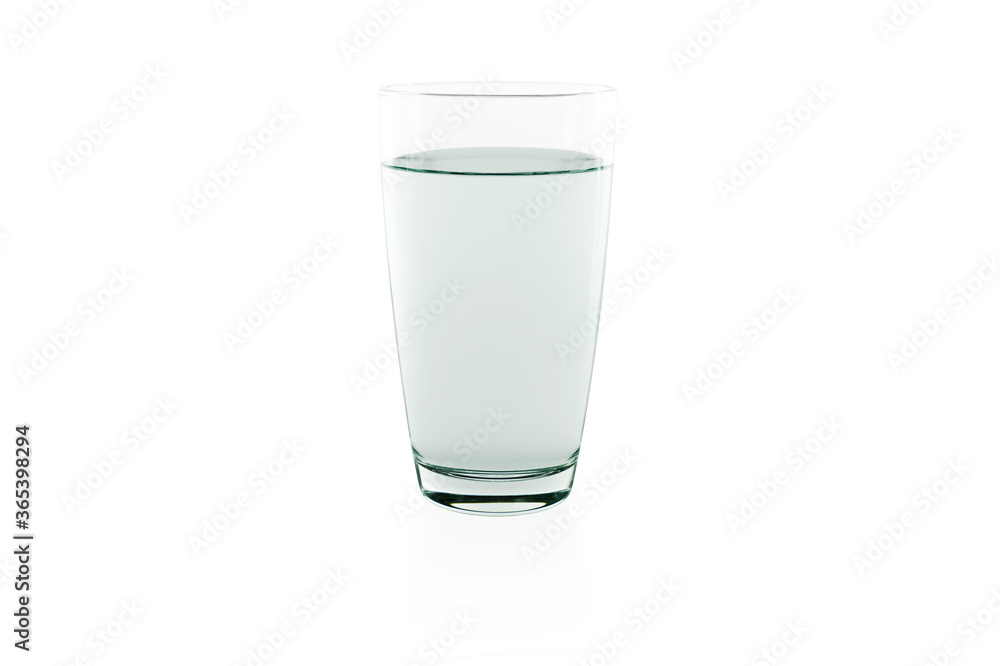 Glass of water isolated on white background with clipping path. Glass of water isolated on white background with clipping path.