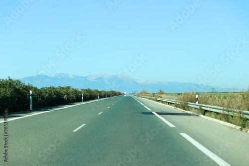 beautiful picturesque road to the mountains in Spain © Sergei Timofeev