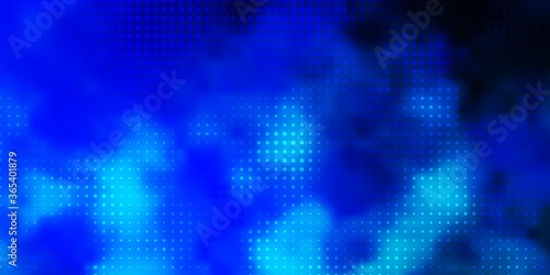 Light BLUE vector pattern with spheres. Abstract illustration with colorful spots in nature style. Pattern for websites.