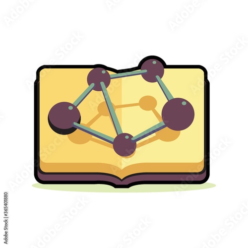 molecular structure on book