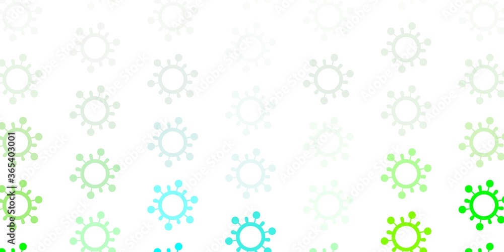 Light Green vector texture with disease symbols. Light Green vector texture with disease symbols.