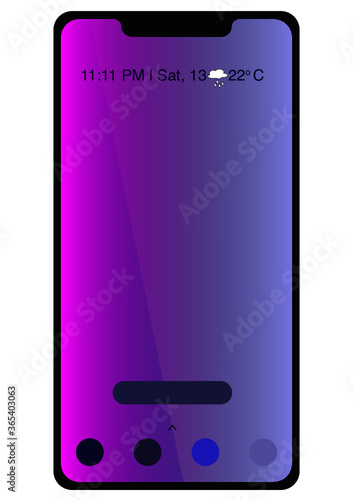 vector illustration of a smartphone