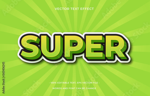 Super editable text effect
