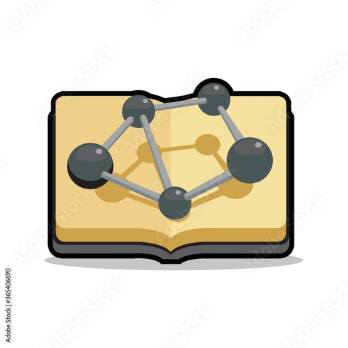 molecular structure on book