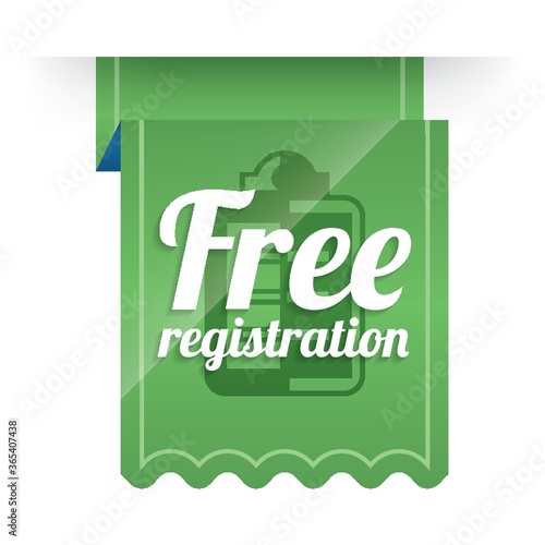 free registration label design