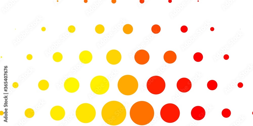 Light Red, Yellow vector background with spots. Glitter abstract illustration with colorful drops. Pattern for booklets, leaflets. Light Red, Yellow vector background with spots. Glitter abstract illustration with colorful drops. Pattern for booklets, leaflets.