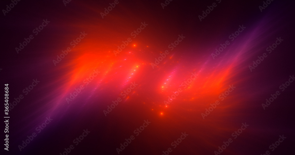 3D rendering abstract multicolor fractal light background