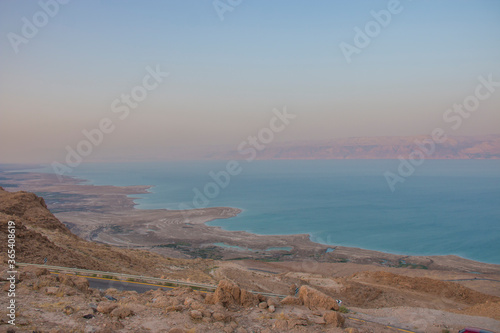 Obraz na płótnie The shore of the Dead Sea w salonie