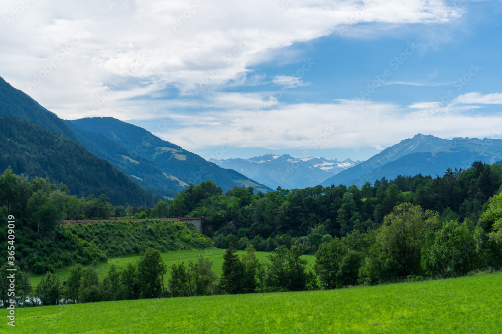 Summer in the fields of Austria in the sunset Austria Summer in the fields of Austria in the sunset Austria