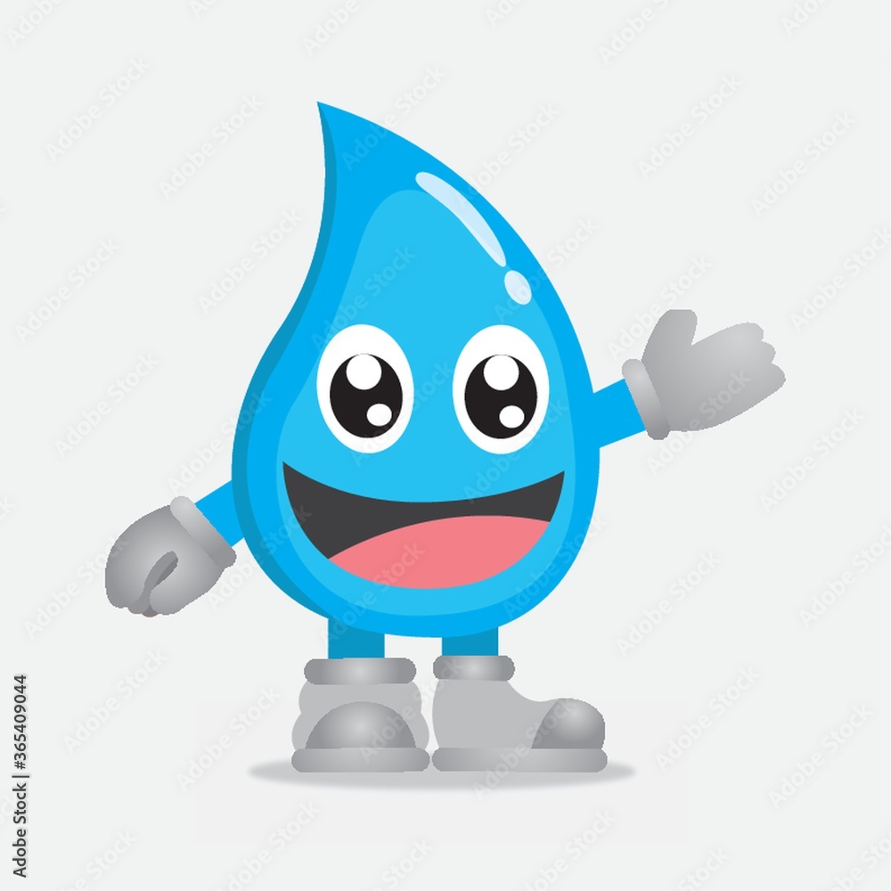 water drop character smiling water drop character smiling