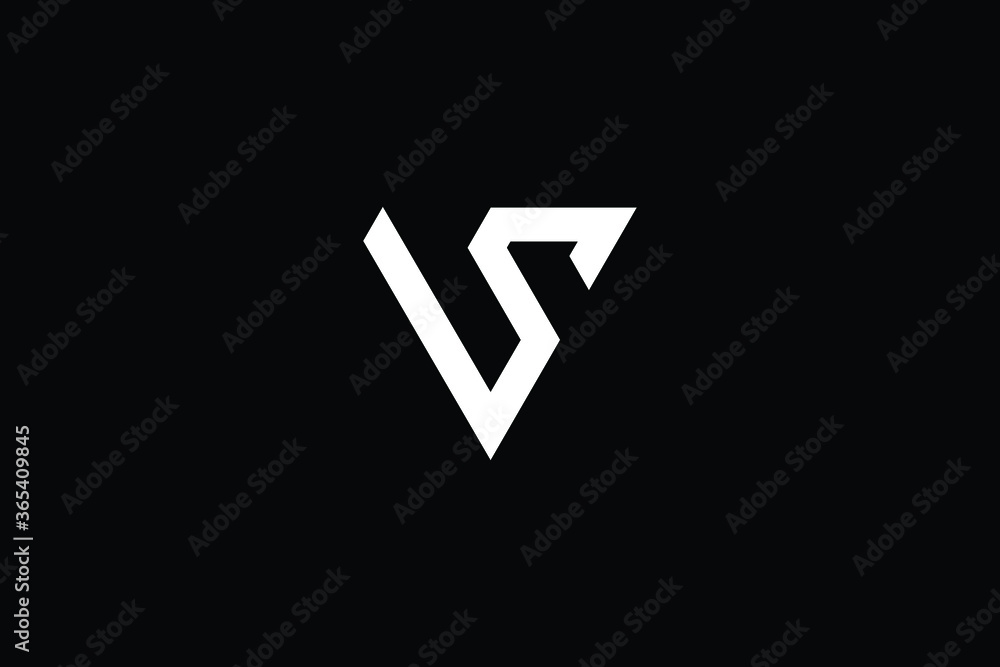 Minimal Innovative Initial VS logo and SV logo. Letter SV VS creative elegant Monogram. Premium Business logo icon. White color on black background Minimal Innovative Initial VS logo and SV logo. Letter SV VS creative elegant Monogram. Premium Business logo icon. White color on black background