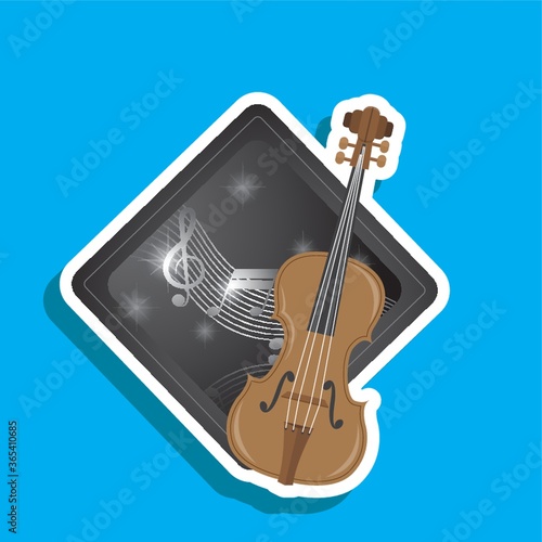 violin label