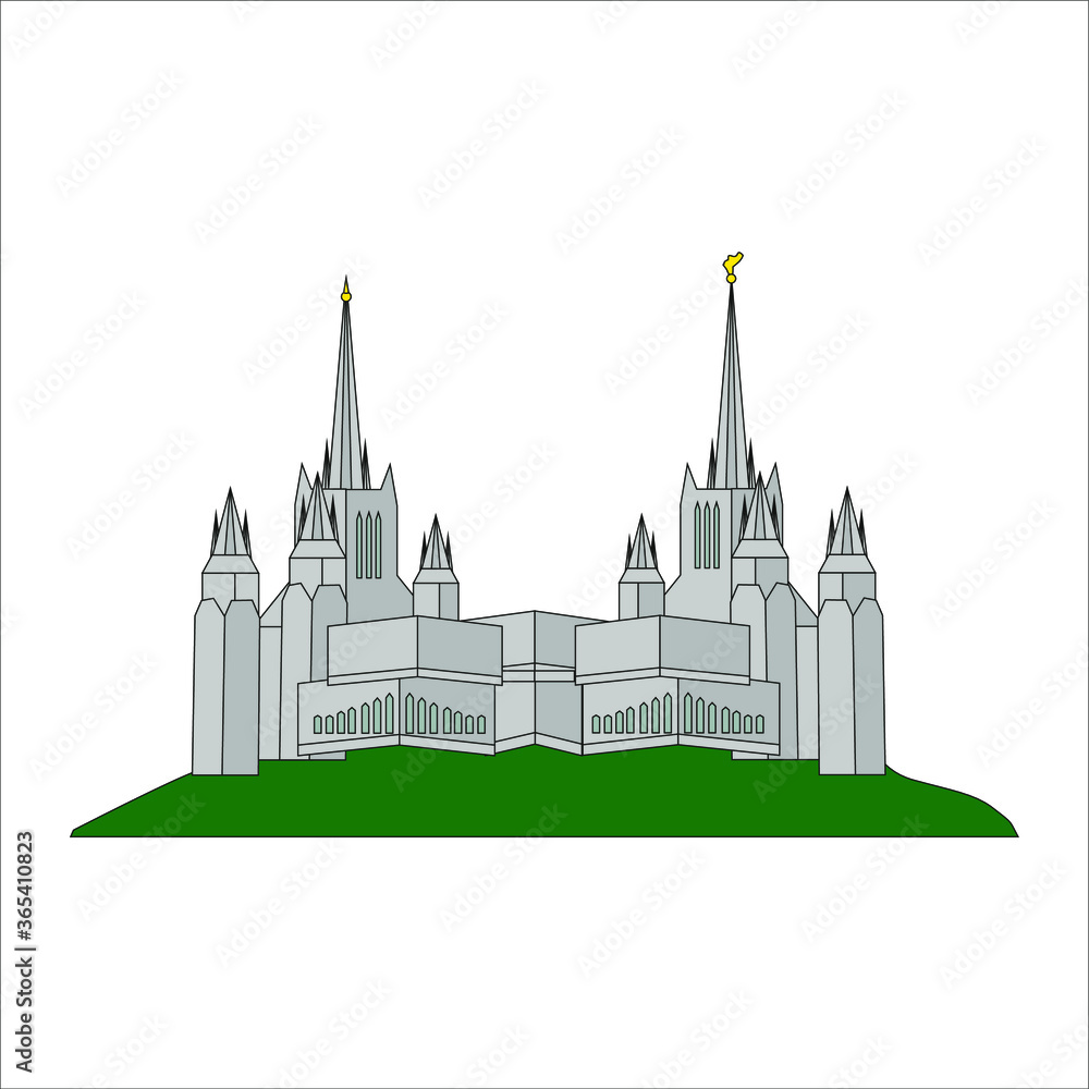 temple of san diego, in california, united states