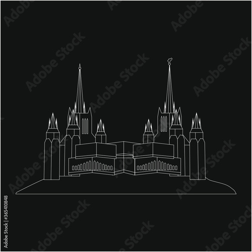 temple of san diego, in california, united states