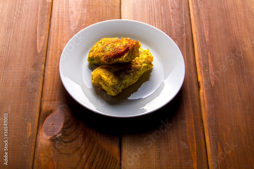 Breaded boiled cabbage roll