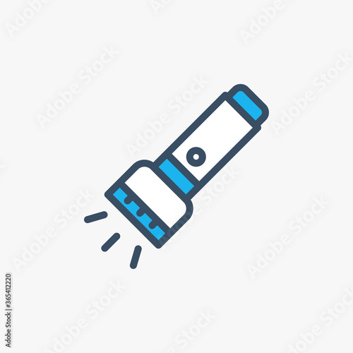 flashlight flat icon