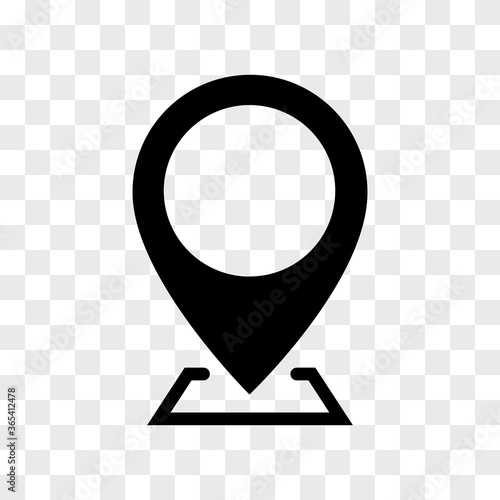 Location internet pin icon in checkerboard BG v2. Internet flat icon symbol for applications.