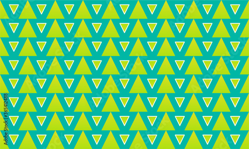 A seamless pattern of stripes and triangles of different sizes. Stock illustration for web and print, wallpaper, background, scrapbooking, wrapping paper, textile.