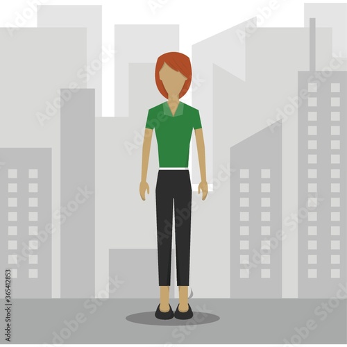 businesswoman in smart casual wear