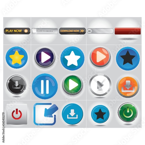 media button collection