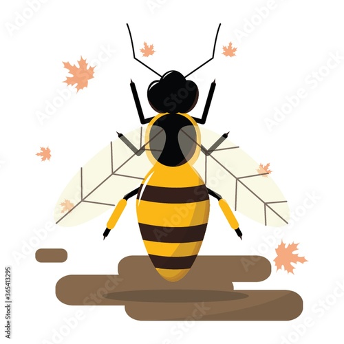 autumn honeybee