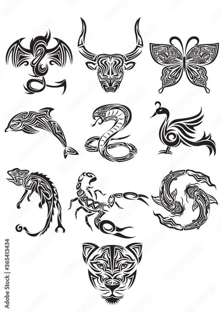 collection of animals tattoos collection of animals tattoos