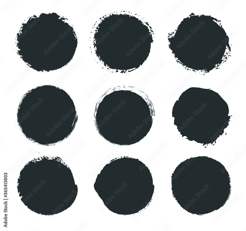 Set of grunge circles.Grunge round frames,banners. Set of grunge circles.Grunge round frames,banners.
